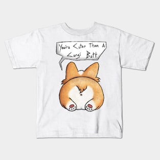 Corgi Butt Kids T-Shirt